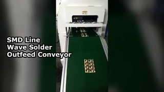 Dip Line Assembly Machine PCB Belt Conveyor  Wave Solder Outfeed Conveyor