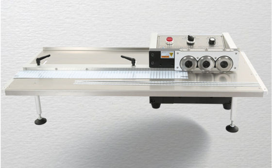 Pneumatic 240V PCB Cutting Machine , PCB V Grooving Machine For Aluminum SMD RF4 Board