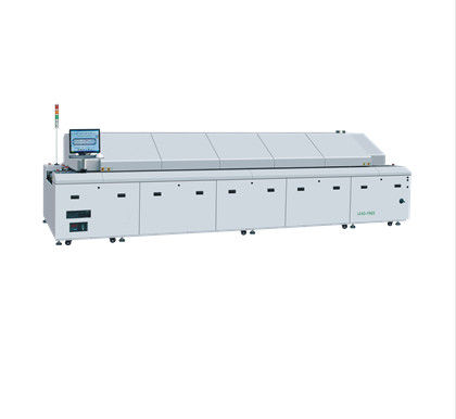 LED Nitrogen SMT Reflow Soldering Machine Rail Support Fully Forced Air Convection