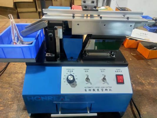 Capacitor Foot Component Lead Cutting Machine For Cutting Plug In Components