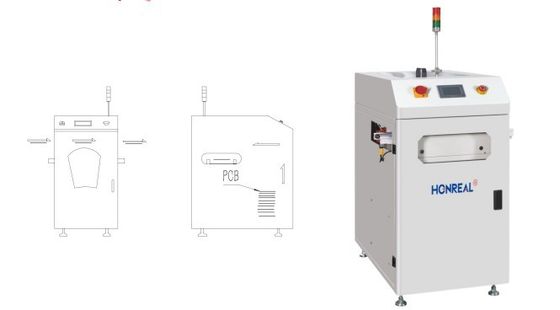 Automatic Bare Board PCB Loader And Unloader Vacuum With SMEMA Signal