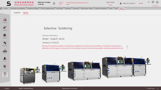 High Quality Low Cost On Line THT Through Hole Selective Wave Soldering Systems