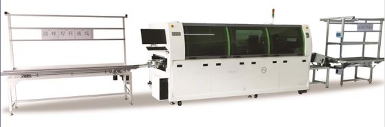 380V 60Hz SMT Mini Automatic Dual Wave PCB Through-hole Precision Wave Soldering Machine Lead Free With PLC Touchscreen Control