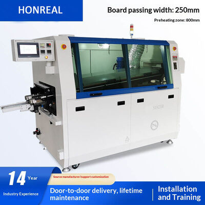 Automatic Mini Through Hole Heat PCB Wave Soldering Machine Lead Free Wave Solder Machine 